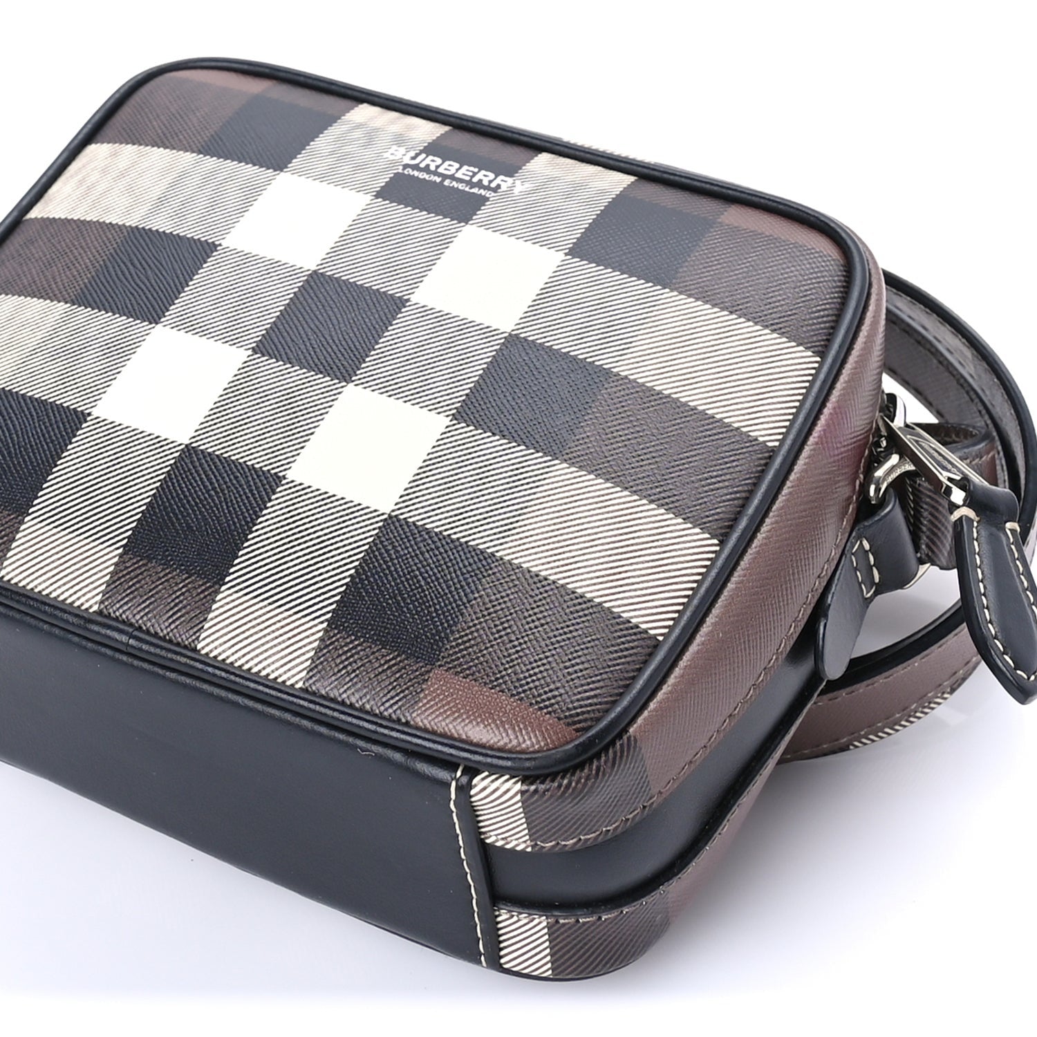 Burberry Canvas Check Crossbody Bag  Birch Brown 4 of 7