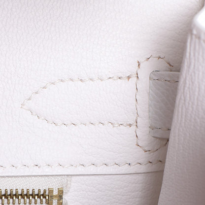 Hermes Epsom Birkin 30 Blanc White 10 of 35
