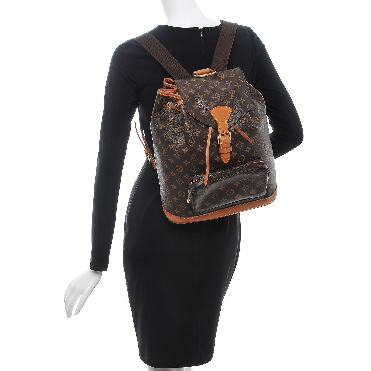 Louis Vuitton Monogram Montsouris GM Backpack 2 of 16