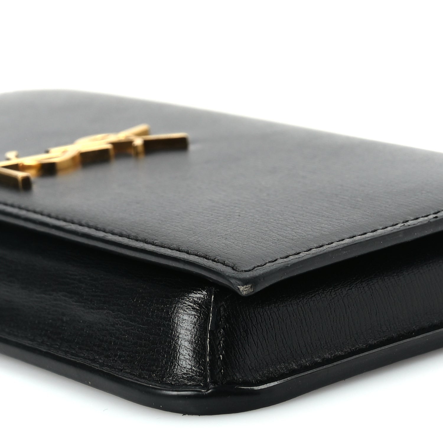 Saint Laurent Smooth Calfskin Monogram Phone Holder Crossbody Black 8 of 8