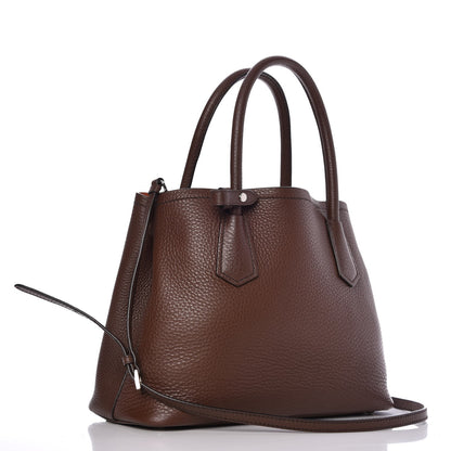 Prada Vitello Daino Small Double Tote Bruciato Rame 3 of 11