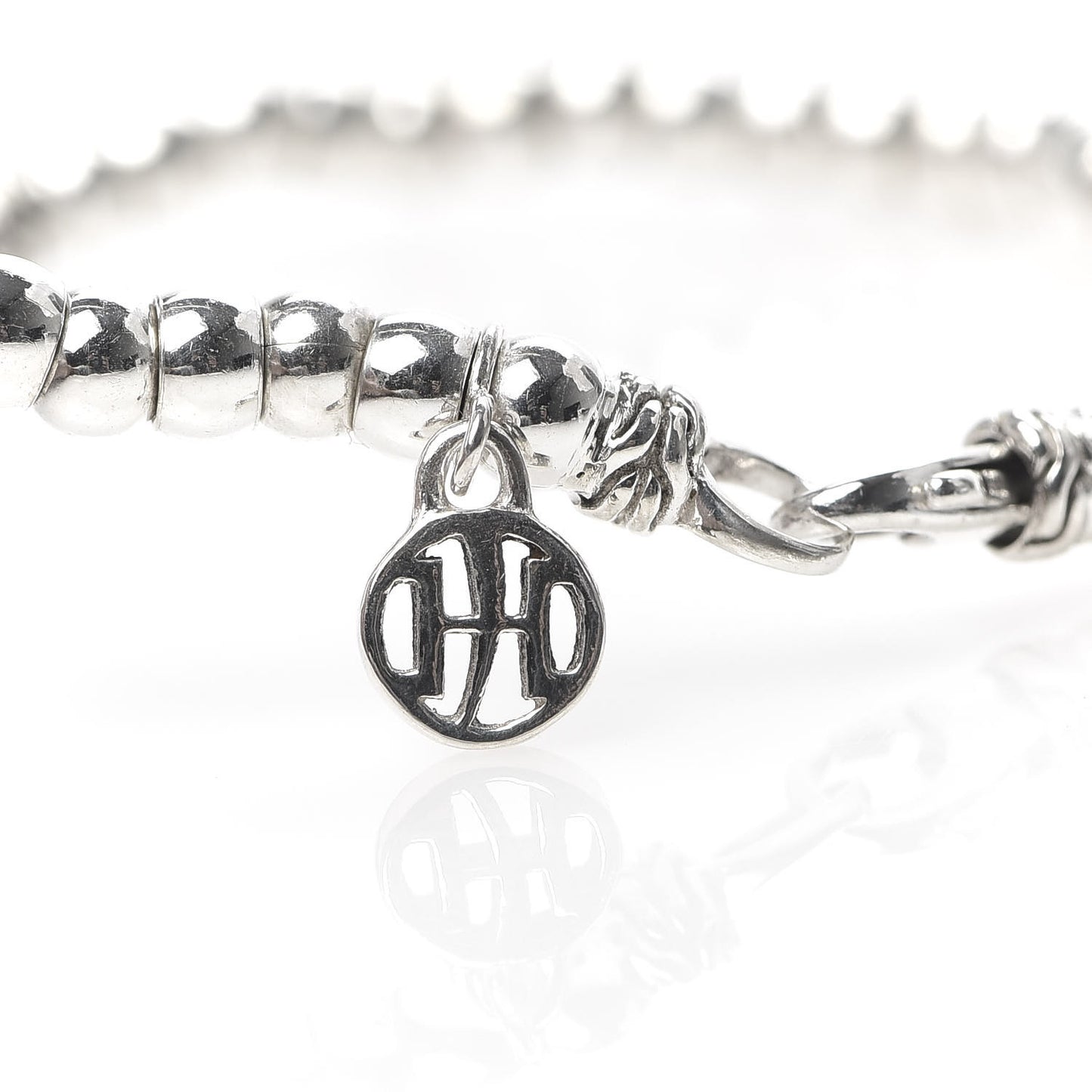 Sterling Silver Amethyst Bedeg Bead Bracelet