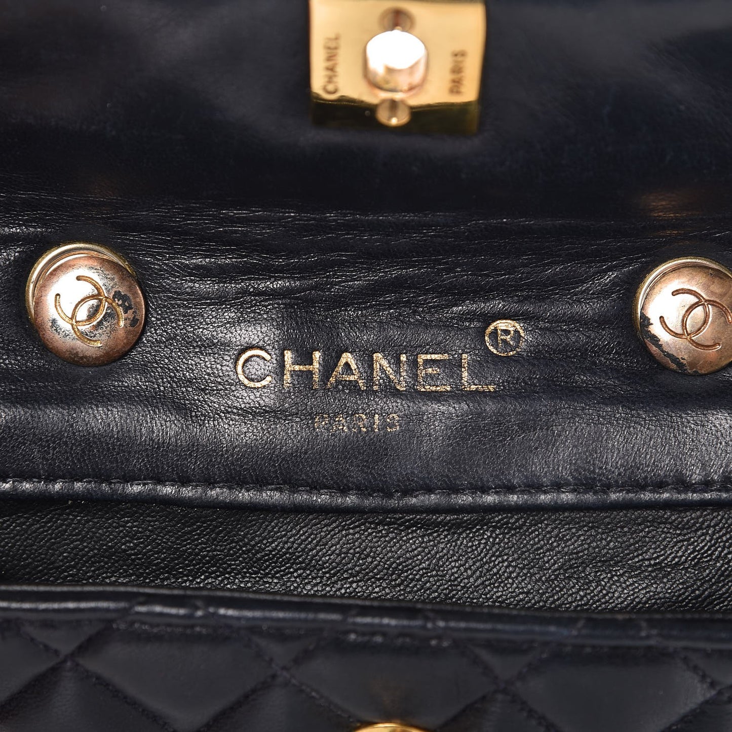 Lambskin Quilted Bicolor Extra Mini Flap Navy White