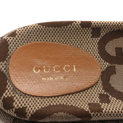 Gucci Monogram Maxi GG Angelina Platform 55mm Slide Sandals 38.5 Camel Ebony 11 of 18