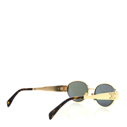 Celine Metal Triomphe 01 Sunglasses CL40235U Gold Green 4 of 6
