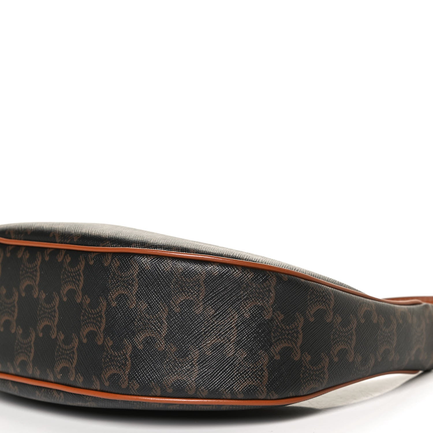Celine Triomphe Canvas Calfskin Ava Shoulder Bag Tan 10 of 10