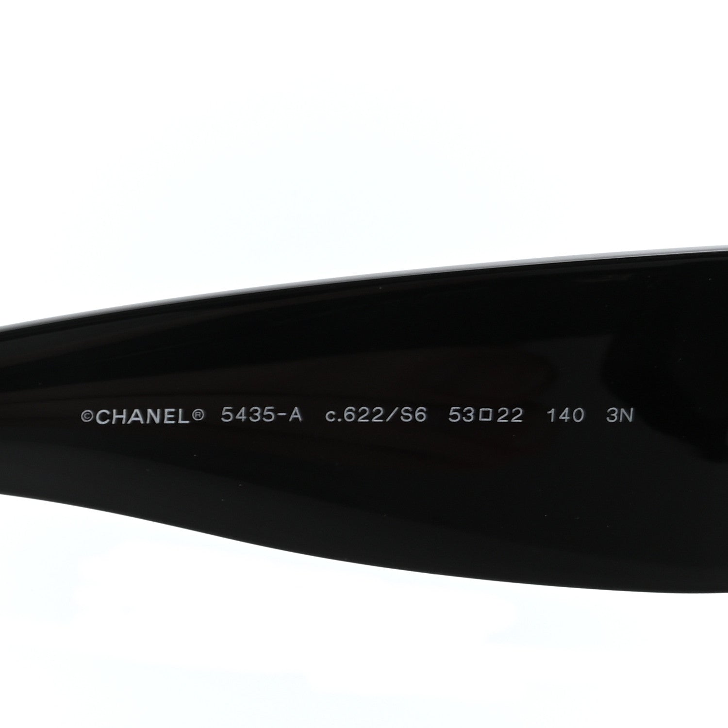 Chanel Acetate Rectangle Sunglasses 5435 Black 5 of 7
