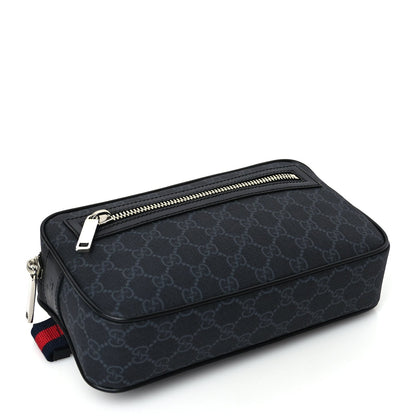 Gucci Soft GG Supreme Monogram Web Belt Bag Black Grey 3 of 8