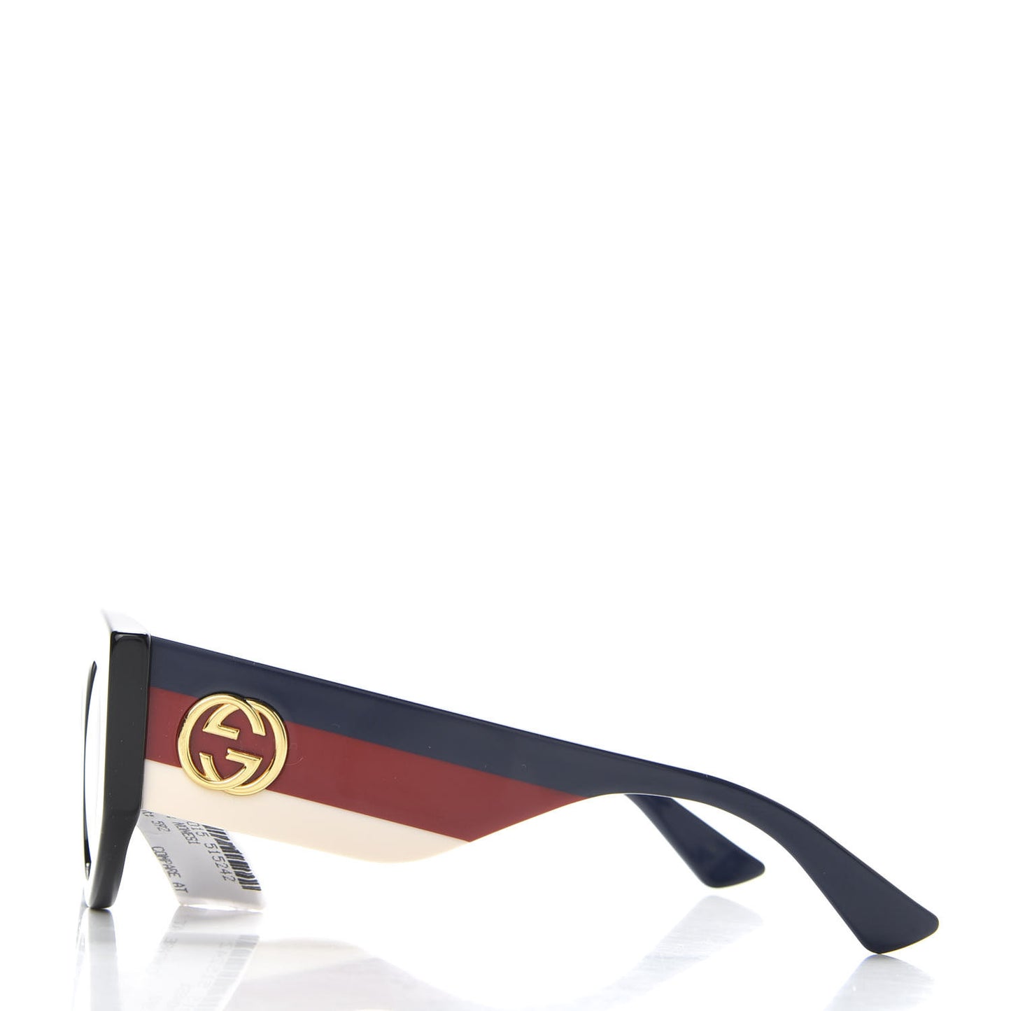 Acetate Web Oversized Frame Sunglasses GG0275 Black