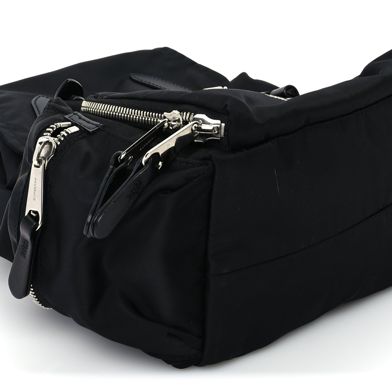 Burberry Nylon Logo Print Medium Rucksack Backpack Black 7 of 8