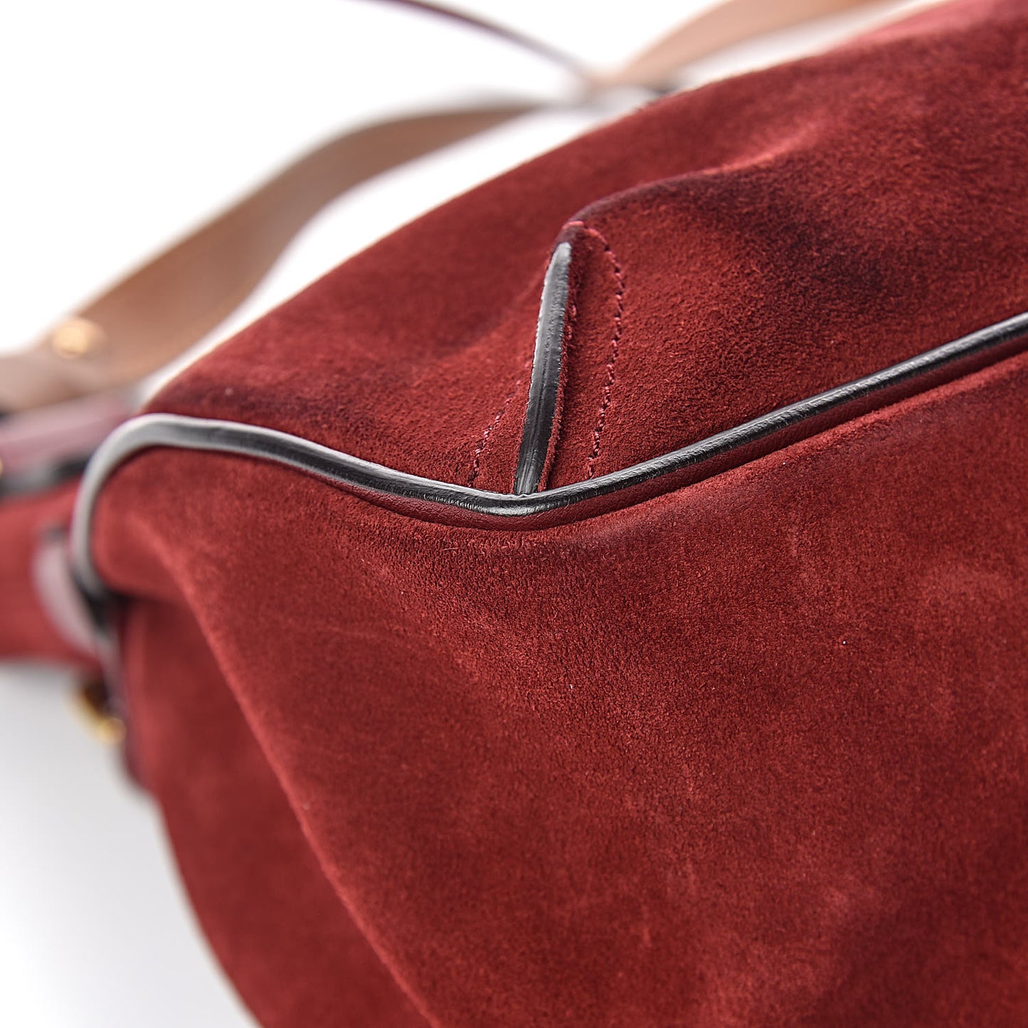 Suede Small Lexa Shoulder Bag Sienna Red