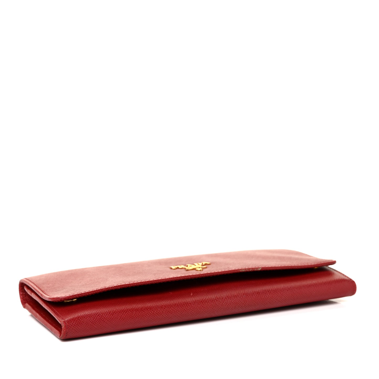 Saffiano Metal Oro Chain Wallet Fuoco