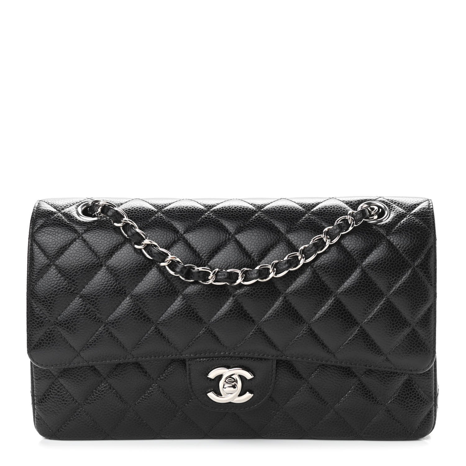 Chanel Caviar Quilted Medium Double Flap Black 1 of 10