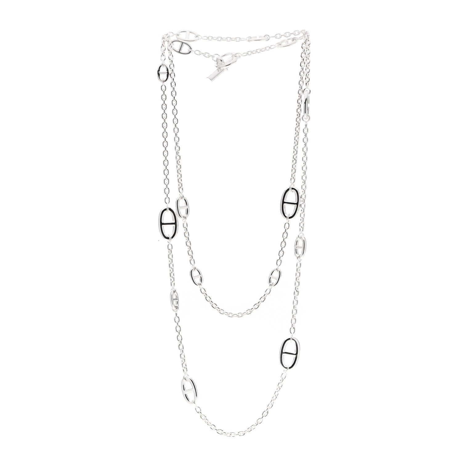 Hermes Sterling Silver Farandole Necklace 120 3 of 5
