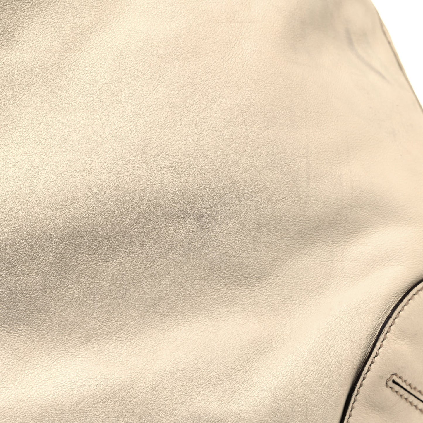 Calfskin Peggy Bamboo Top Handle Hobo Ivory