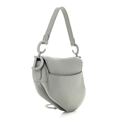 Christian Dior Ultra Matte Calfskin Saddle Bag Grey 3 of 12