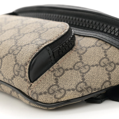Gucci GG Supreme Monogram Belt Bag Black 10 of 12