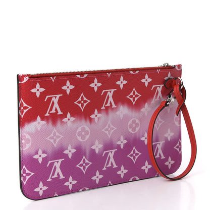 Louis Vuitton Monogram Escale Neverfull MM GM Pochette Rouge 3 of 7