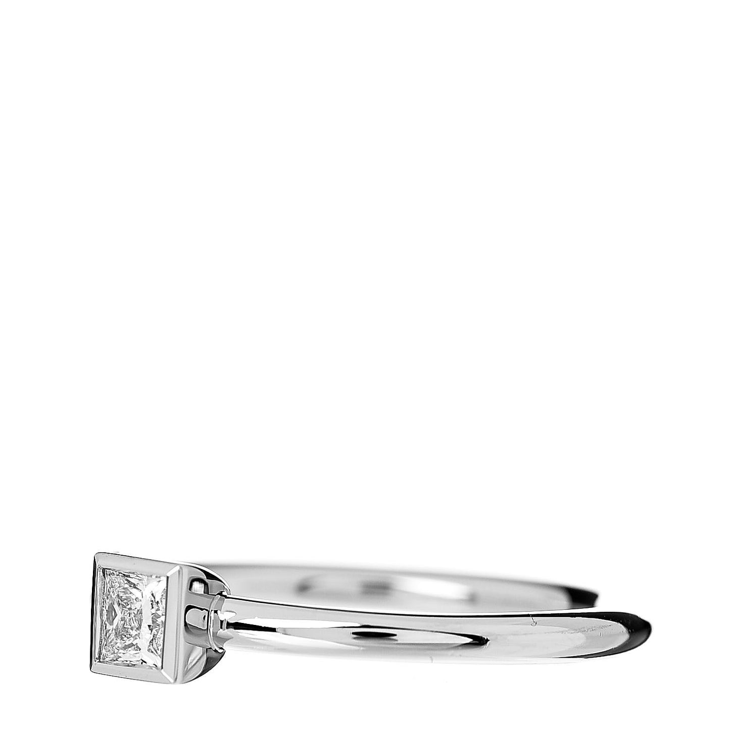 Platinum Diamond .16ct Bezet Ring 47 4.25