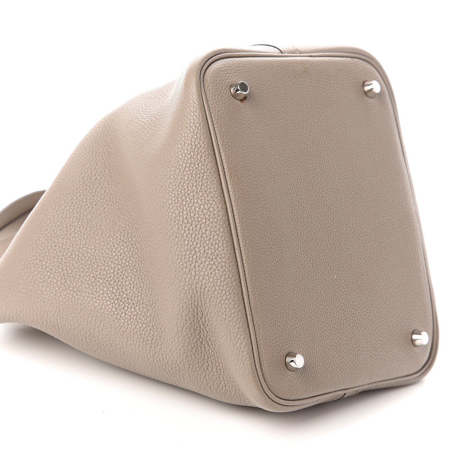 Hermes Taurillon Clemence Picotin Lock 22 MM Gris Asphalte 6 of 12