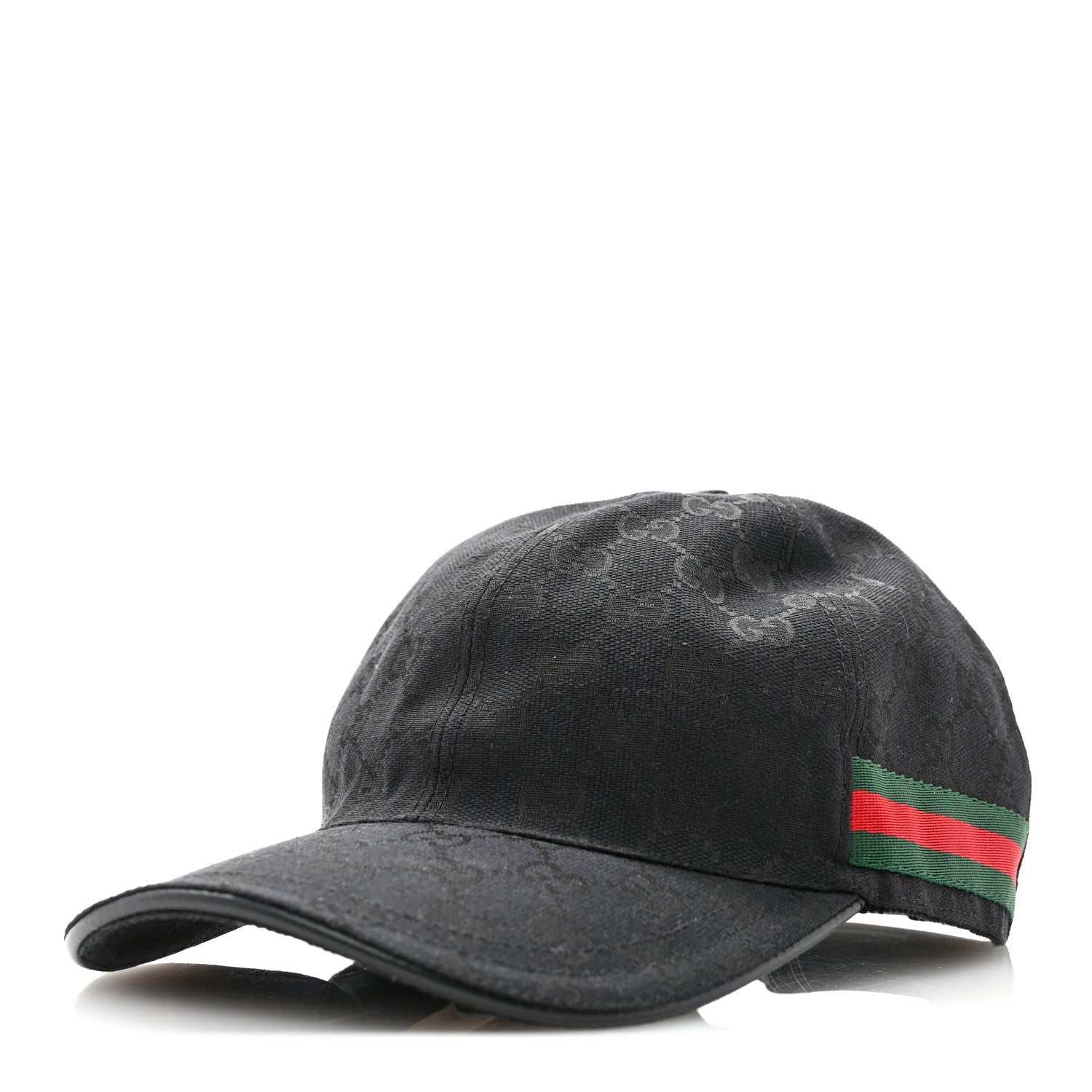 Gucci Monogram Web Baseball Hat XL Black 1 of 7