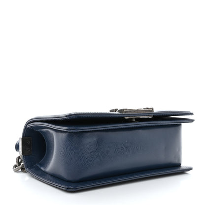 Chanel Caviar Quilted Small Boy Flap Blue 4 of 10