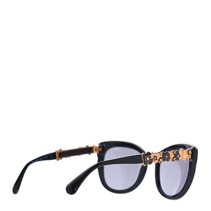 Chanel CC Butterfly Fall Sunglasses 5356 Black Gold 3 of 8