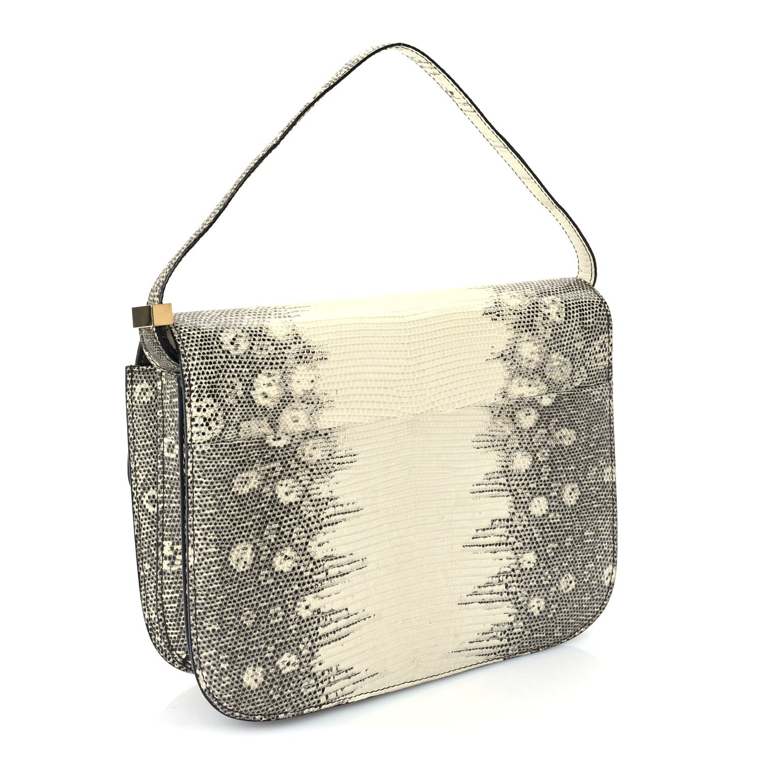 Celine Lizard Medium Classic Box Flap Bag Natural Beige 2 of 8