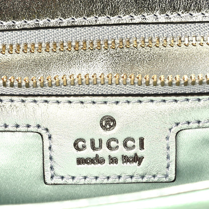 Gucci Iridescent Nappa Chevron Matelasse Small GG Marmont Shoulder Bag Iridescent Salvy Green 6 of 9