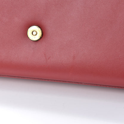 Saint Laurent Calfskin Monogram Cassandre Clutch Rouge Orient 11 of 12