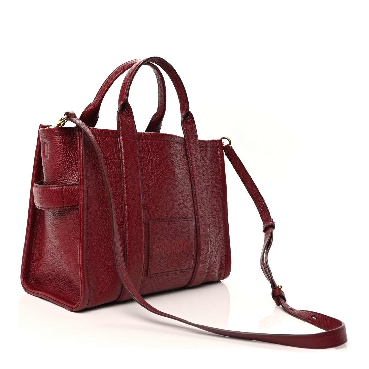Grained Calfskin Medium The Tote Bag  Cherry