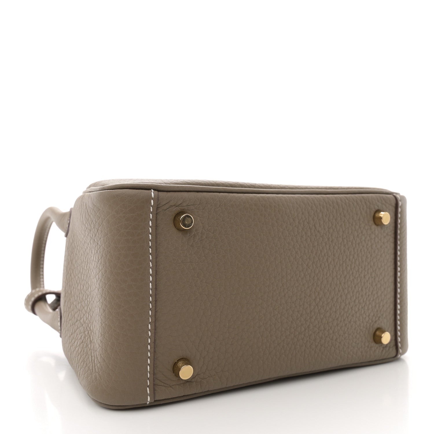 Hermes Taurillon Clemence Mini Lindy 20 Etoupe 4 of 11