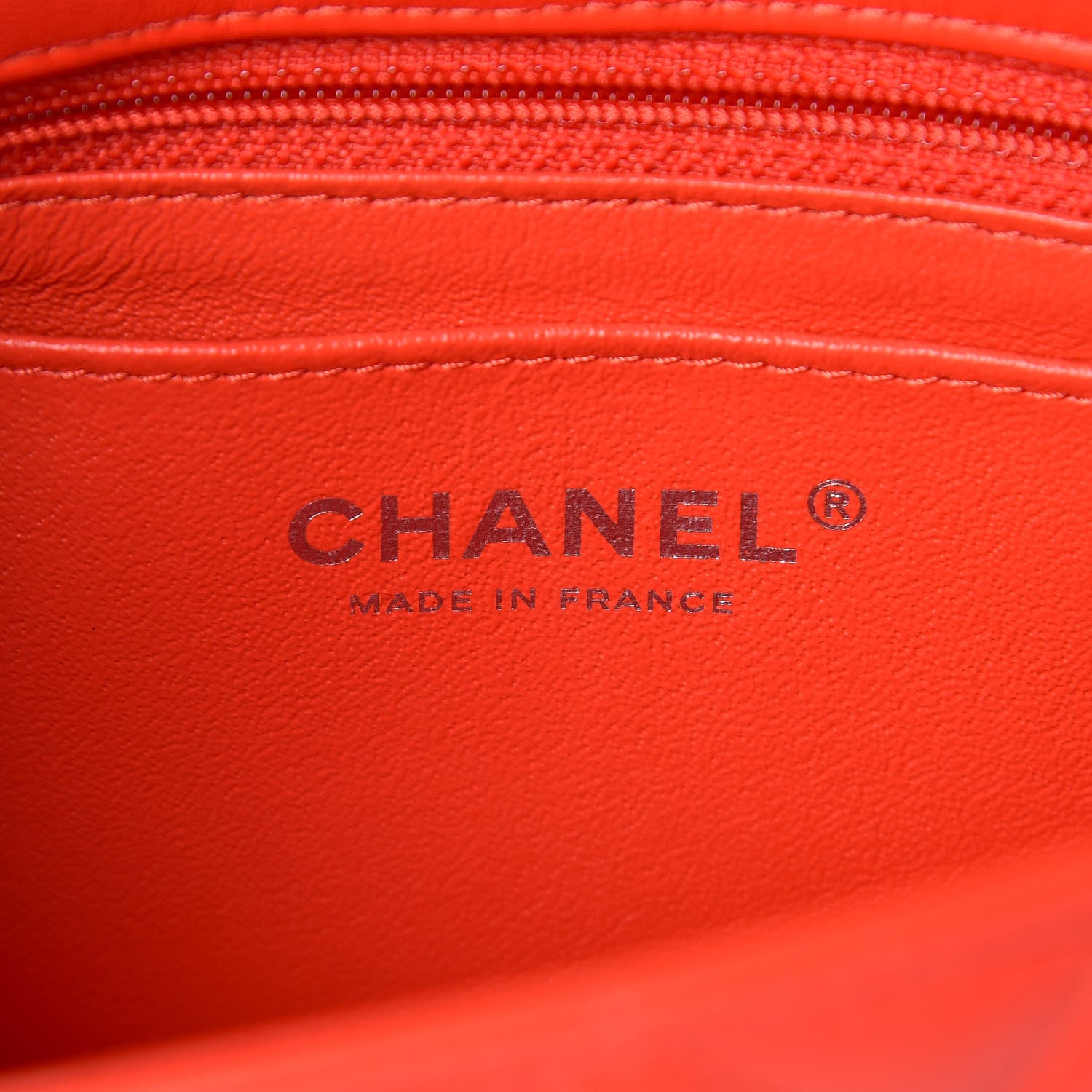 Chanel Lambskin Quilted Mini Rectangular Flap Red 6 of 12