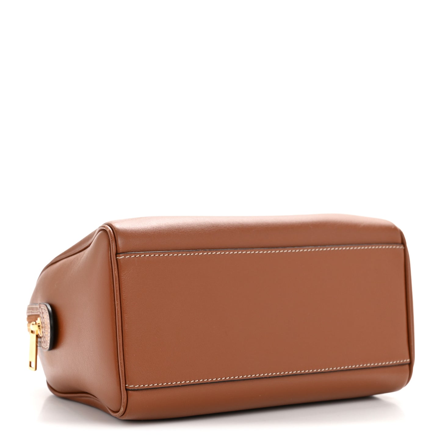 Smooth Calfskin Triomphe Small Boston Bag Tan