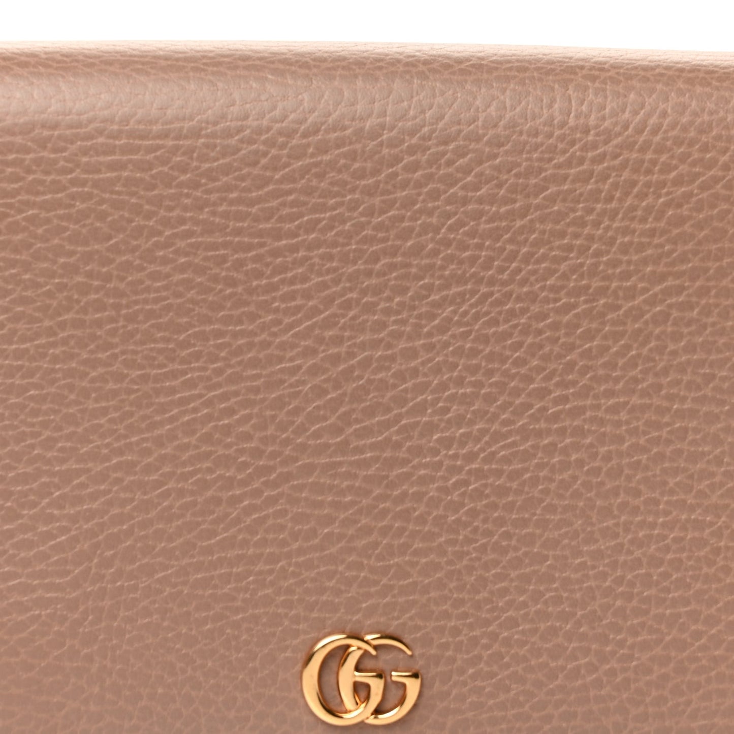 Calfskin Mini GG Marmont Chain Wallet  Porcelain Rose
