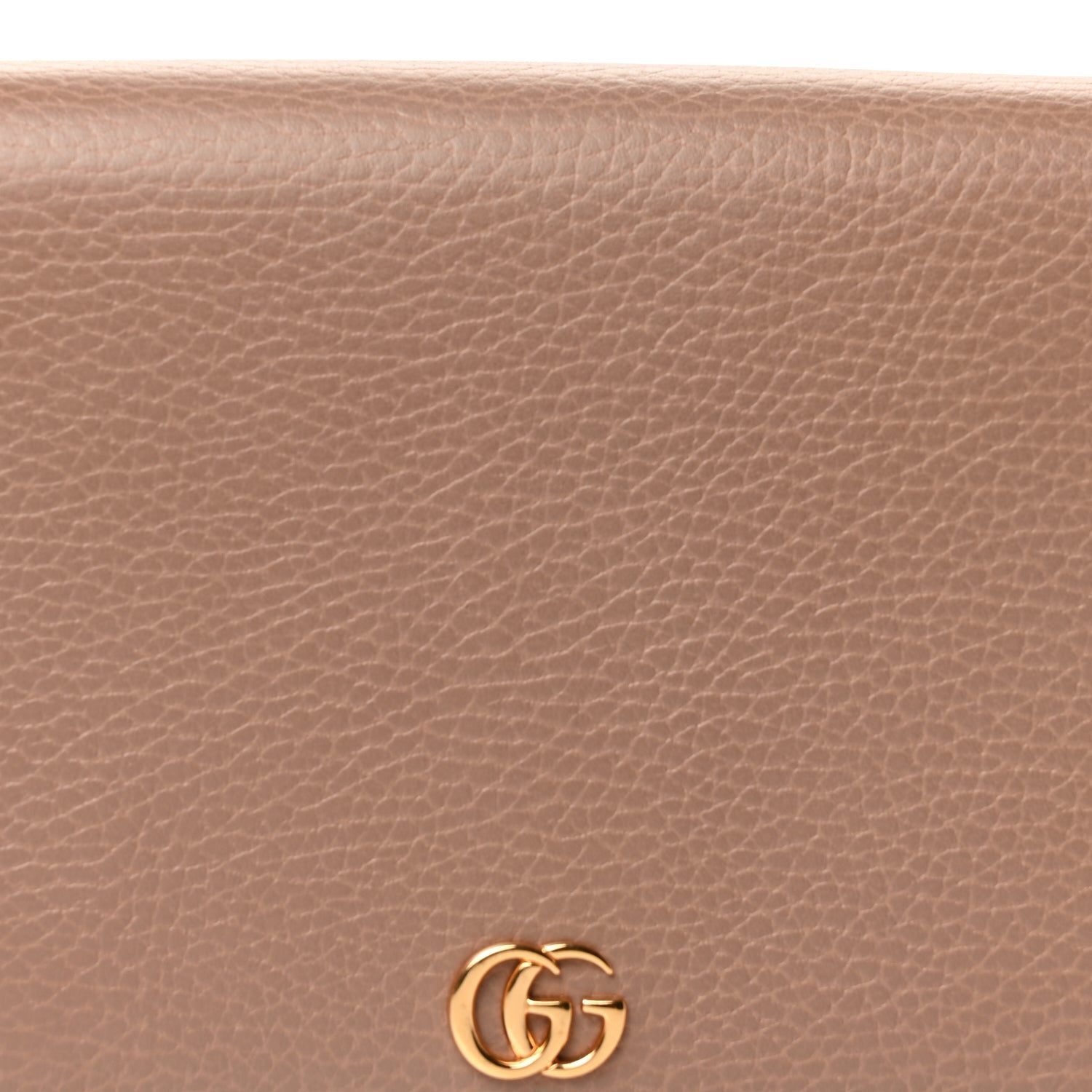 Gucci Calfskin Mini GG Marmont Chain Wallet  Porcelain Rose 6 of 8