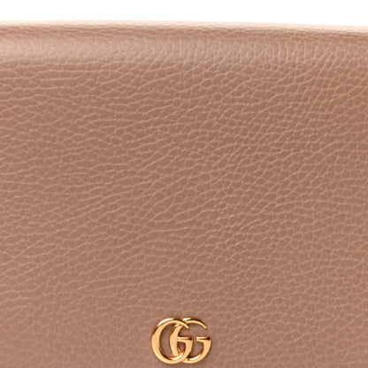 Gucci Calfskin Mini GG Marmont Chain Wallet  Porcelain Rose 6 of 8