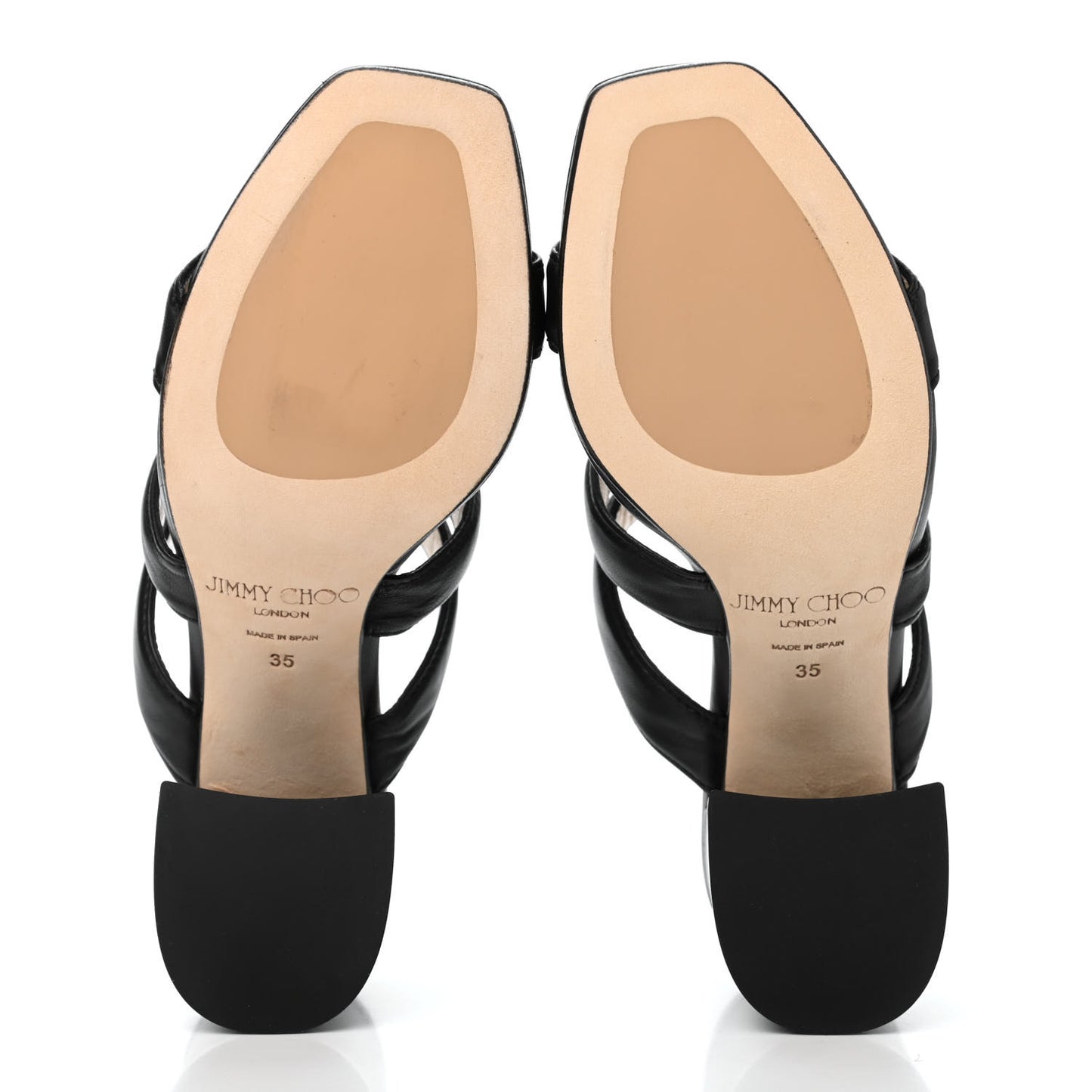 Nappa Auna 65 Mule Sandals 35 Black