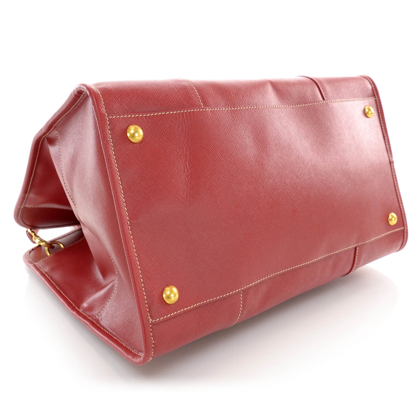 Saffiano Lux Shopping Tote Fuoco