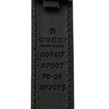 Gucci Calfskin Double G 20mm Belt 70 28 Black 3 of 5