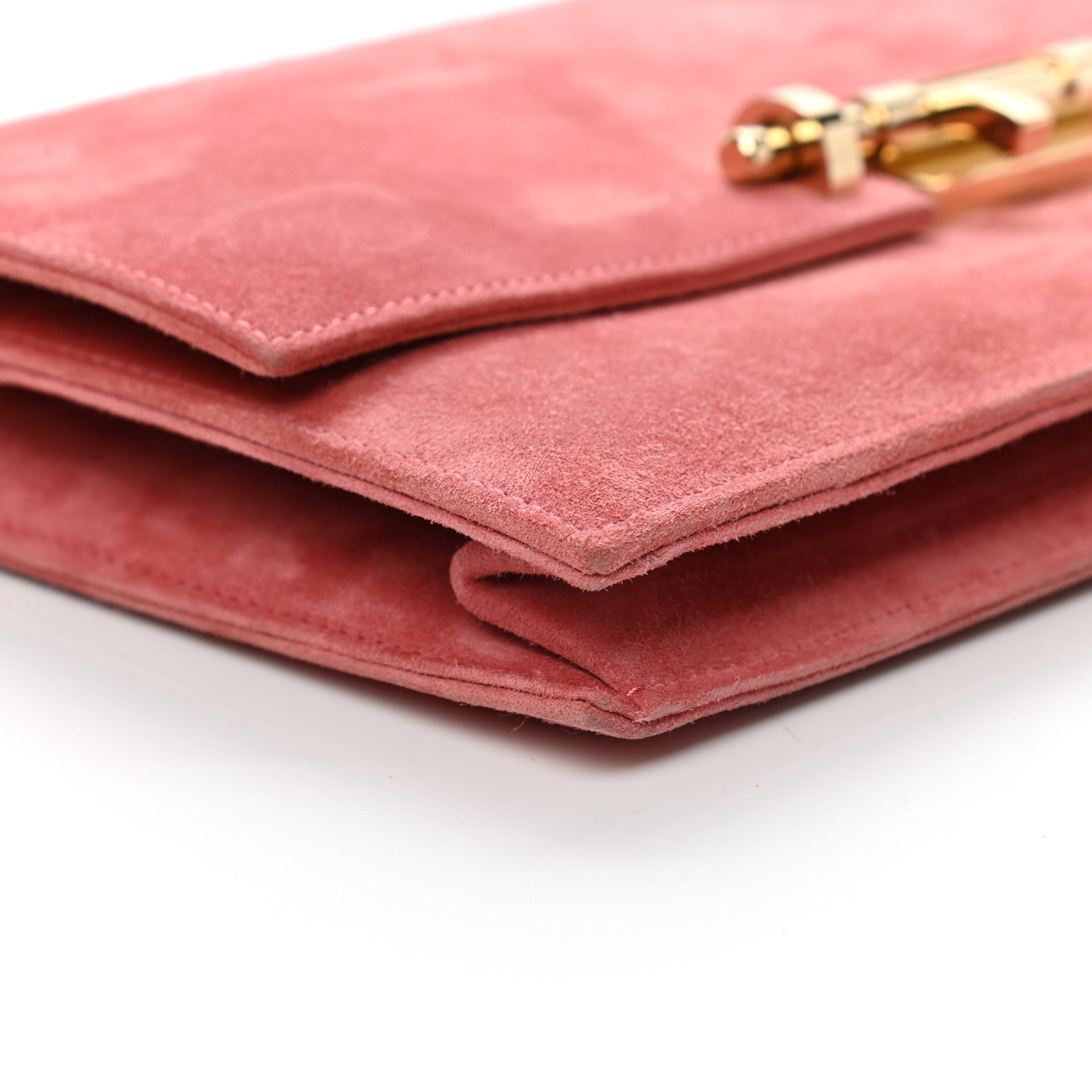 Hermes Veau Doblis Verrou Clutch Rose Indienne 9 of 14