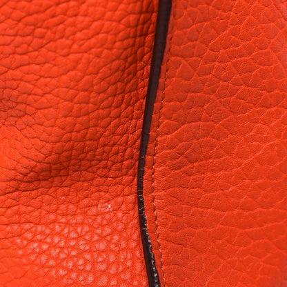 Celine Bullhide Calfskin Small Ring Handbag Burnt Orange 12 of 13