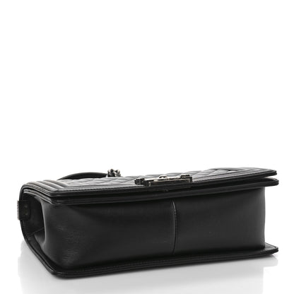 Chanel Lambskin Quilted Medium Boy Flap Black 4 of 11