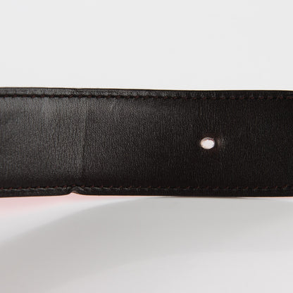 Hermes Togo Box 32mm H Belt 95 Orange Chocolate 6 of 9