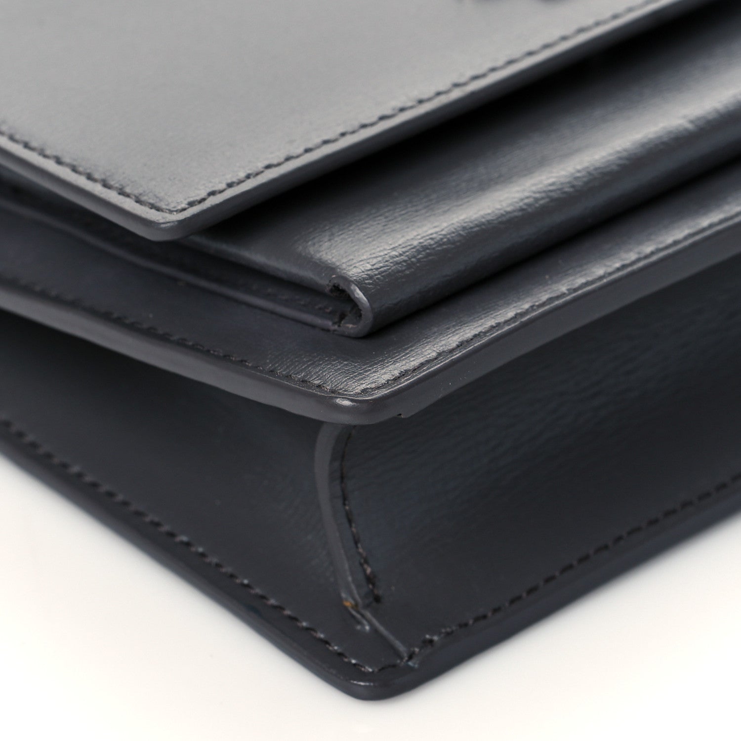 Saint Laurent Calfskin Monogram Sunset Chain Wallet Earth 8 of 9