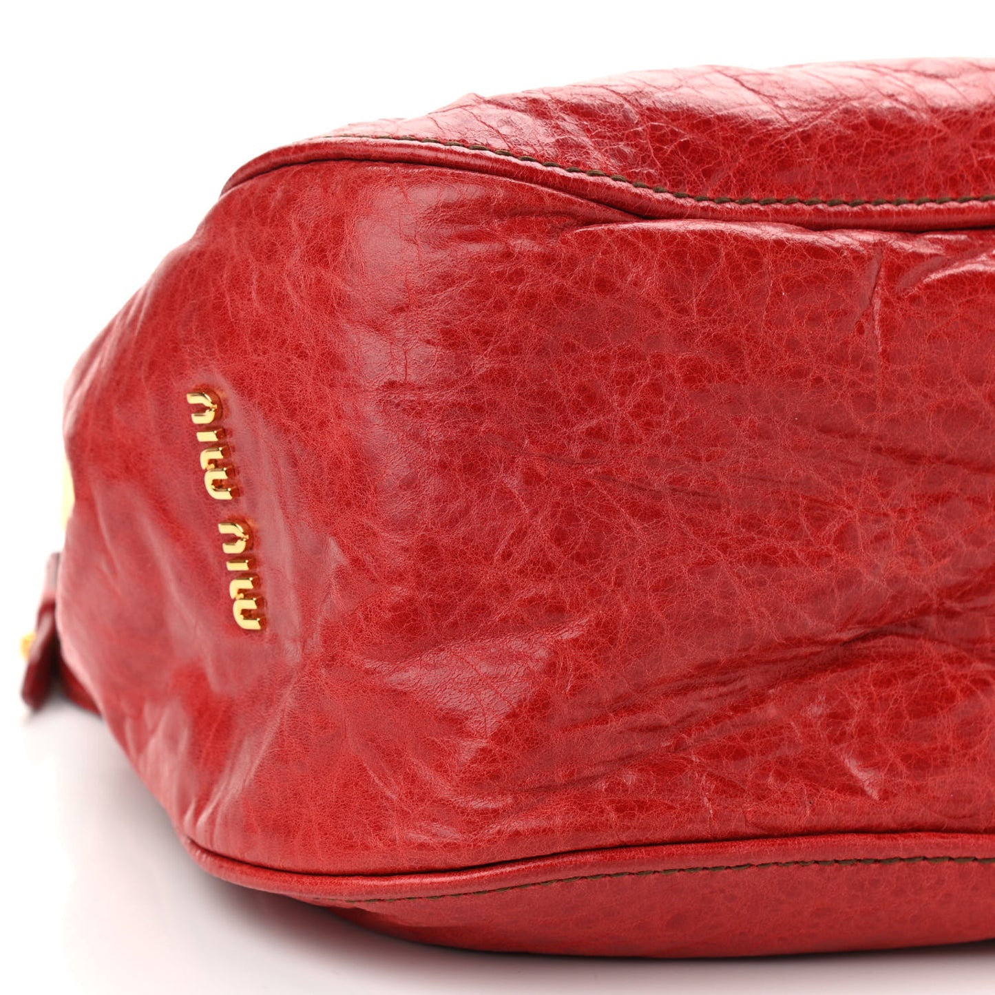 Nappa Frame Lux Top Handle Rosso