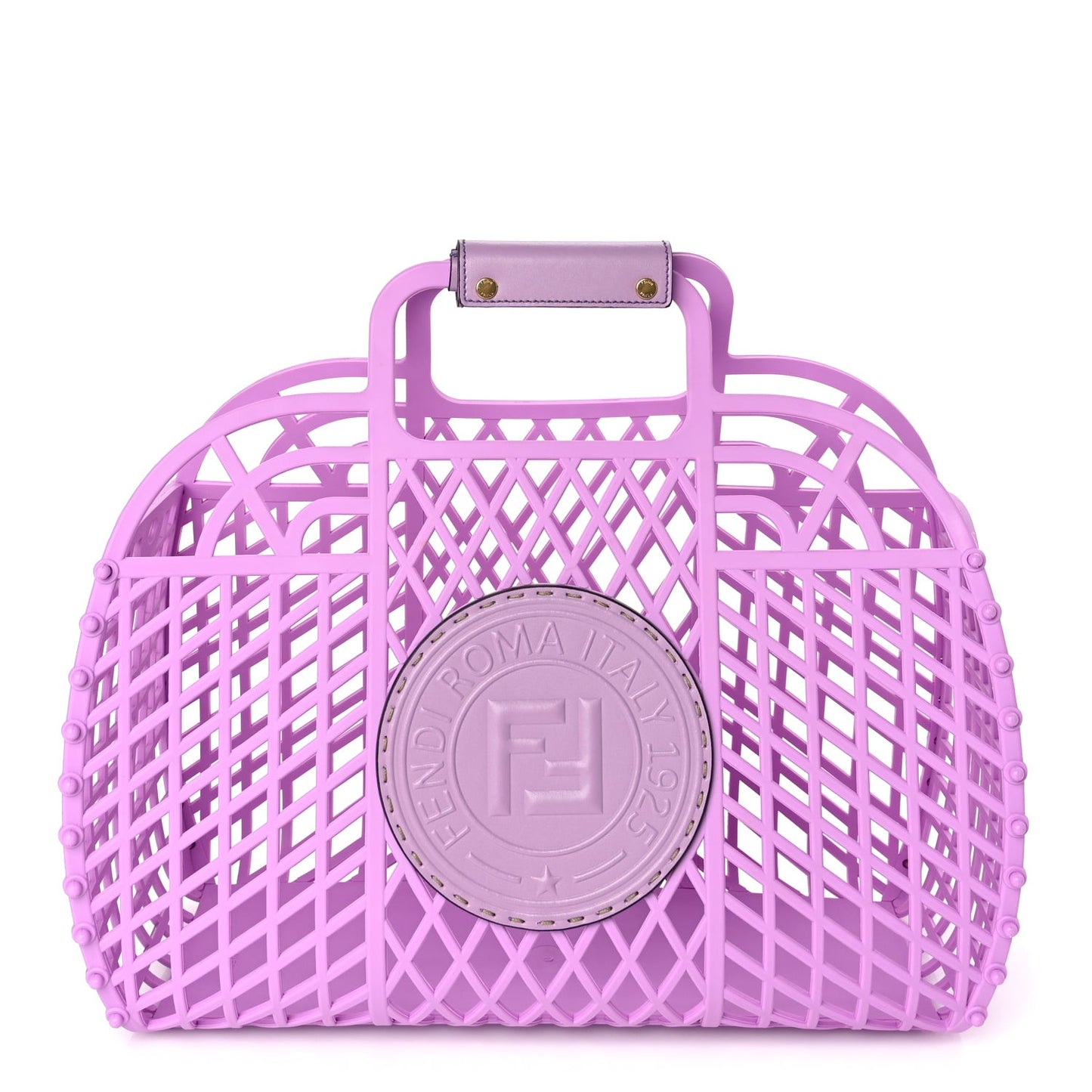 Recycled Plastic Vitello Liberty Matte Medium  Basket Violetta