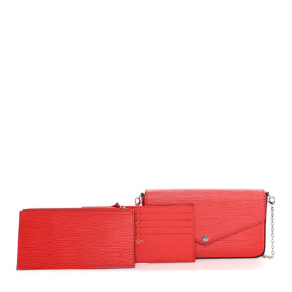 Louis Vuitton Epi Pochette Felicie Coquelicot 9 of 9