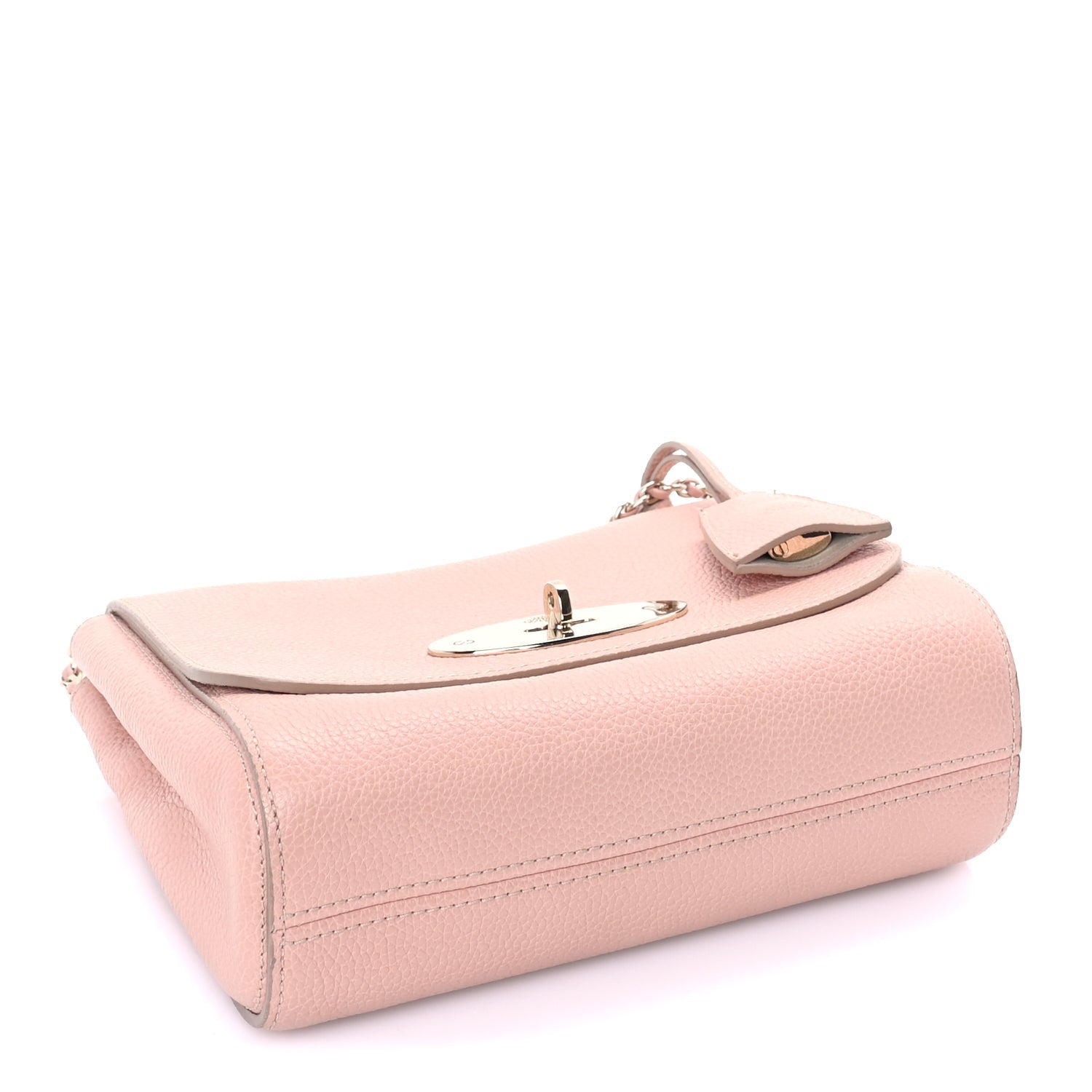 Mulberry Small Classic Grain Calfskin Small Lily Flap  Salmon 3 of 7