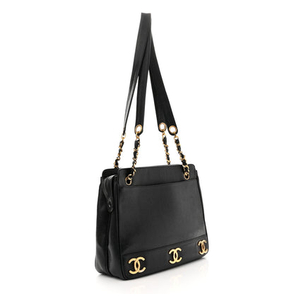 Chanel Caviar CC Shoulder Bag Black 2 of 11